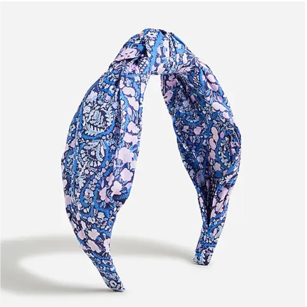 J Crew Blue Knot headband in Liberty® print